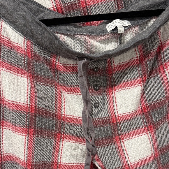 P.J. Salvage Gray and Red Knit Pajamas - Picture 2 of 3